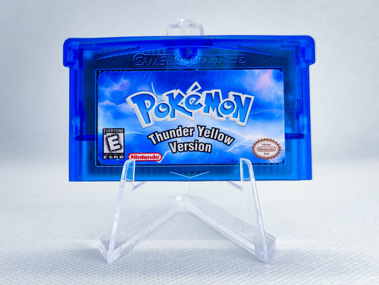 Pokemon Thunder Yellow GBA ROM Hack Cartridge (RTC Option)