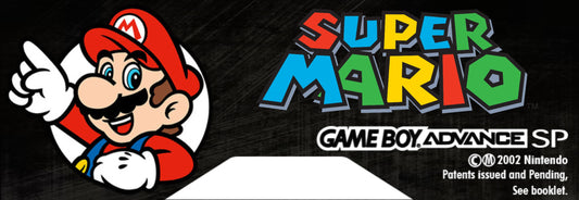 GBA SP Back Label "Super Mario"