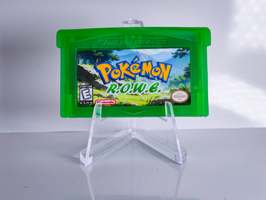 Pokemon R.o.w.e GBA ROM Hack Cartridge (Case & RTC Option)