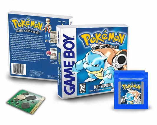 Pokemon Blue GB (With RTC & Case)