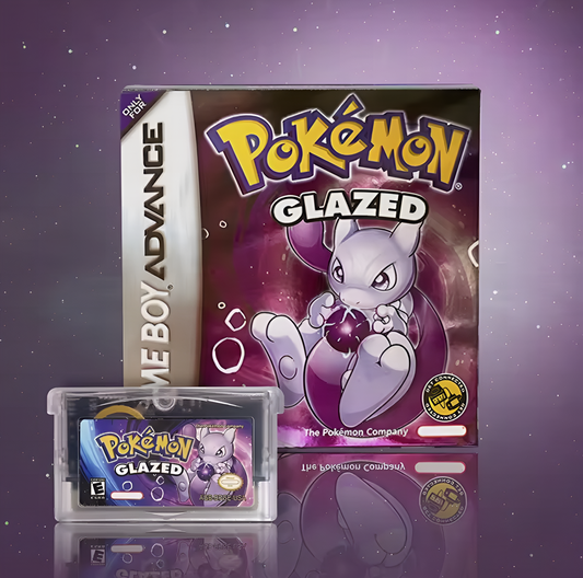(Limited Edition) Pokemon Glazed GBA ROM Hack Cartridge With Box (RTC)