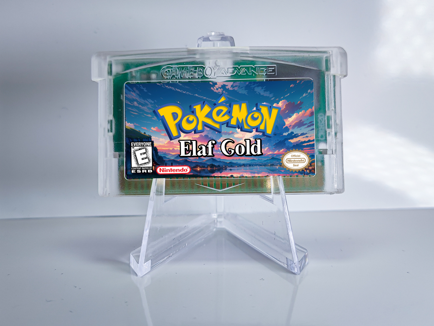 Pokemon Elaf Gold GBA ROM Hack Cartridge (RTC Option)