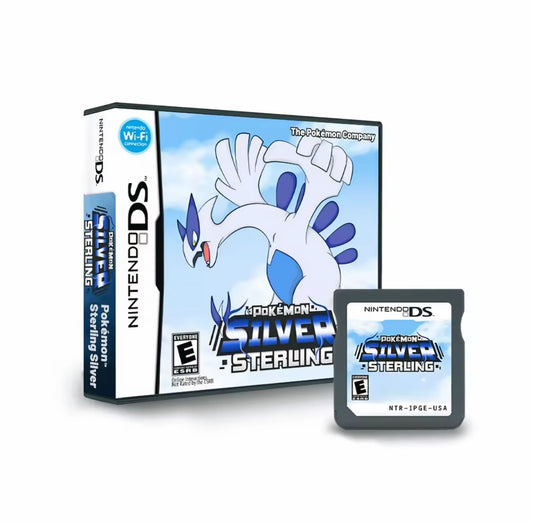 Pokemon Silver Sterling DS ROM Hack Cartridge With Case
