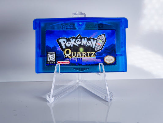 Pokemon Quartz GBA ROM Hack Cartridge (Case & RTC Option)
