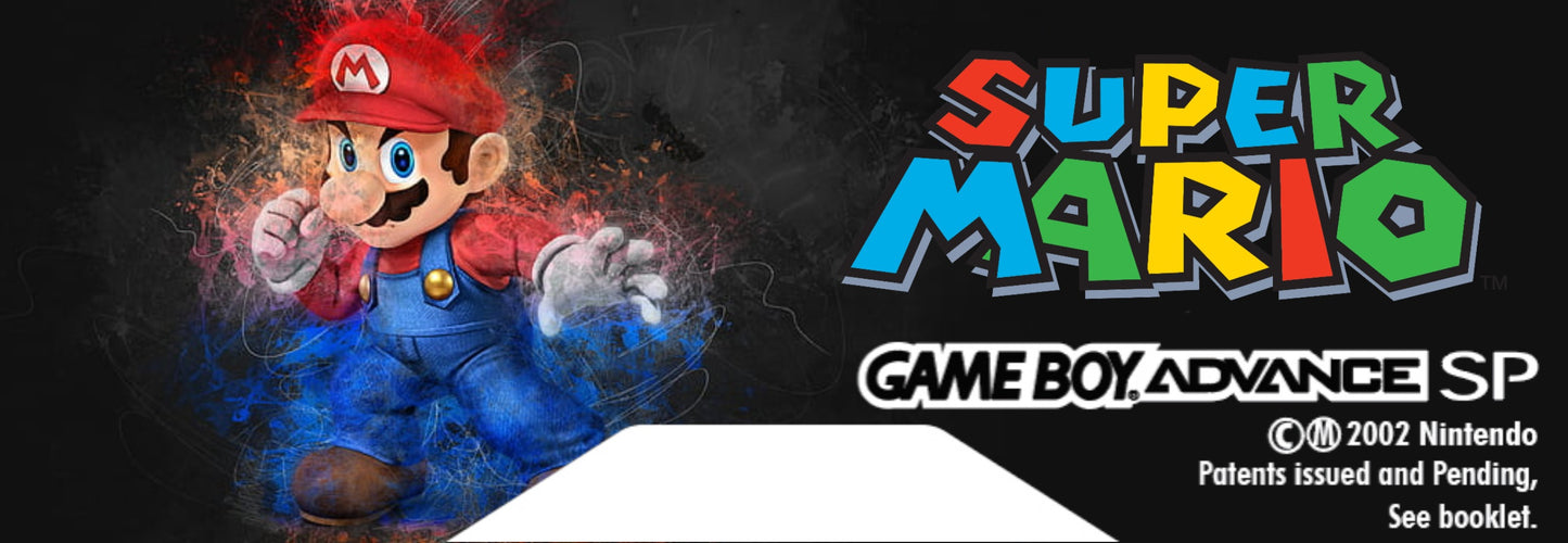 GBA SP Back Label "Super Mario"