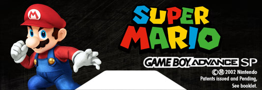 GBA SP Back Label "Super Mario"
