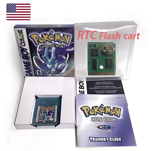Pokemon Crystal (With RTC, box and manuals)
