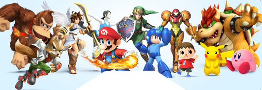 GBA SP Back Label "Super Smash Bros"