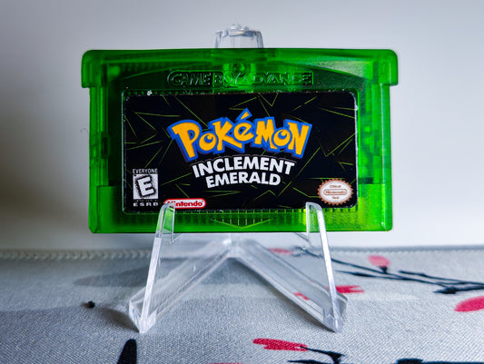 Pokemon Inclement Emerald GBA ROM Hack Cartridge (Case & RTC Option)