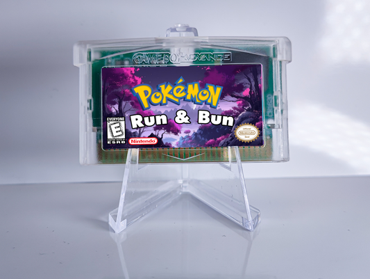 Pokemon Run & Bun GBA ROM Hack Cartridge (Case & RTC Option)