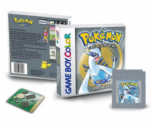 Pokemon Silver GBC (With RTC & Case)