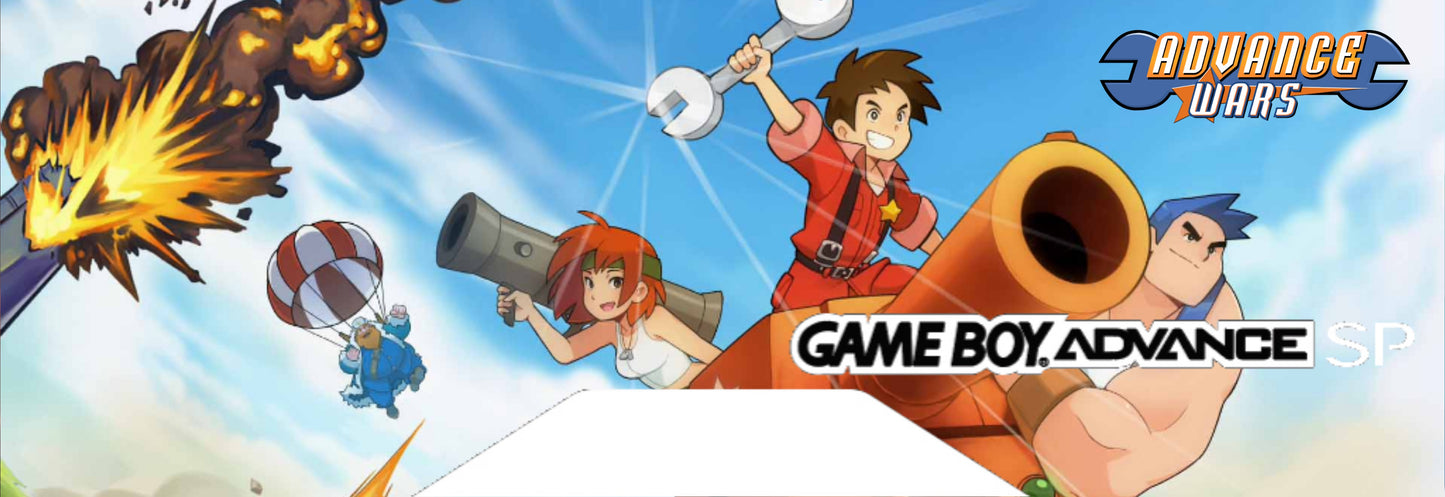 GBA SP Back Label "Advance Wars"