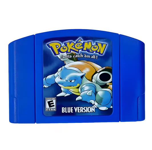 Pokemon Blue N64 Cartridge (NTSC)