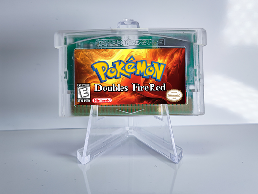 Pokemon Doubles FireRed GBA ROM Hack Cartridge (RTC Option)