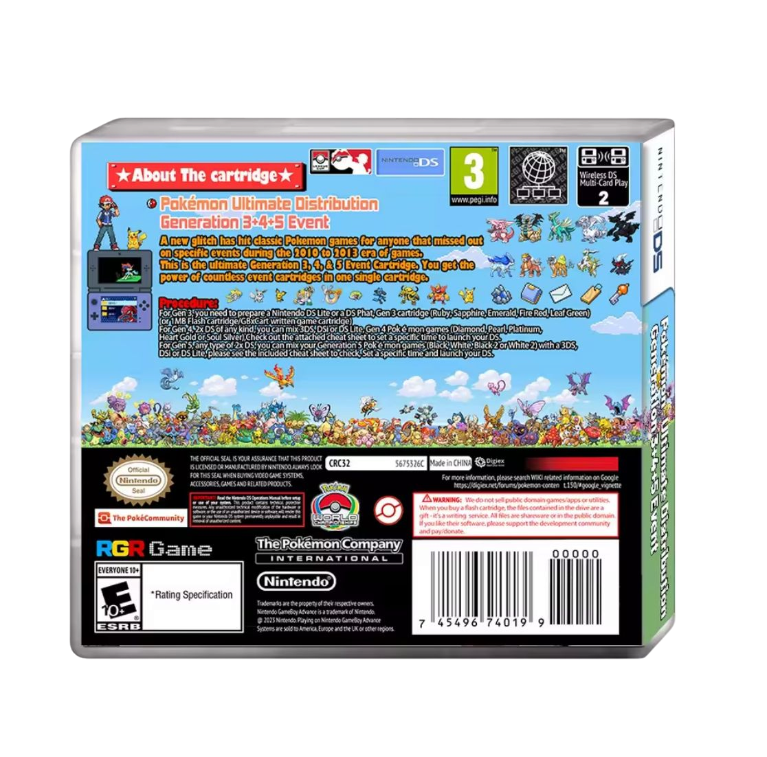 Pokemon Ultimate Event Distribution Cartridge gen 3-5