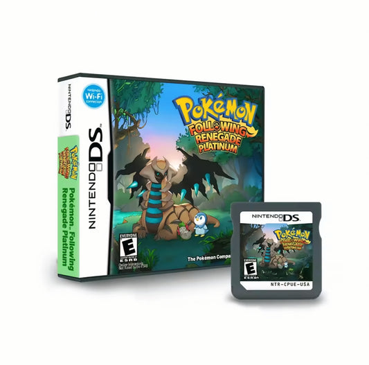 Pokemon Following Renegade Platinum DS ROM Hack Cartridge With Case