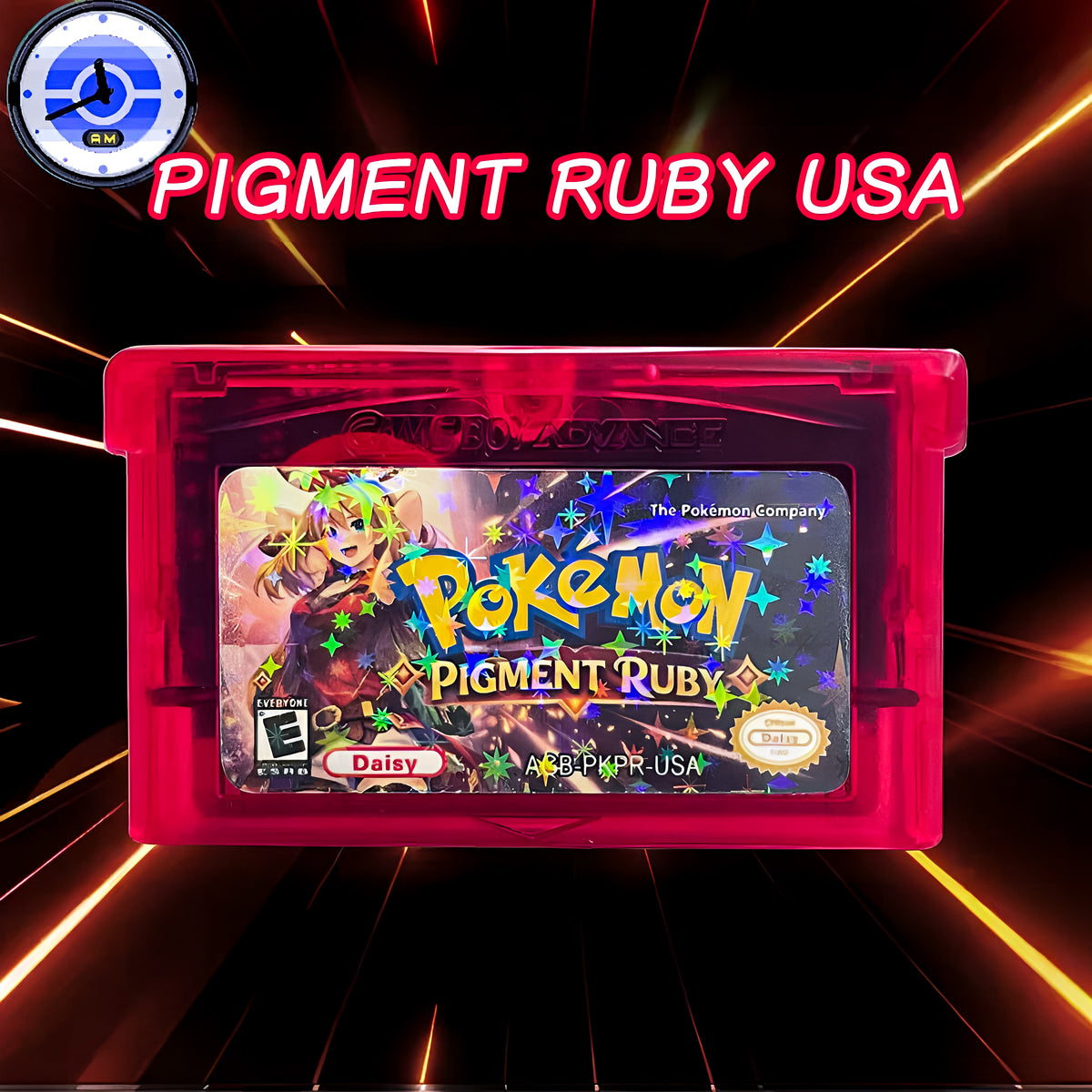 Pokemon Pigment Ruby With RTC (Limited Edition Holographic)