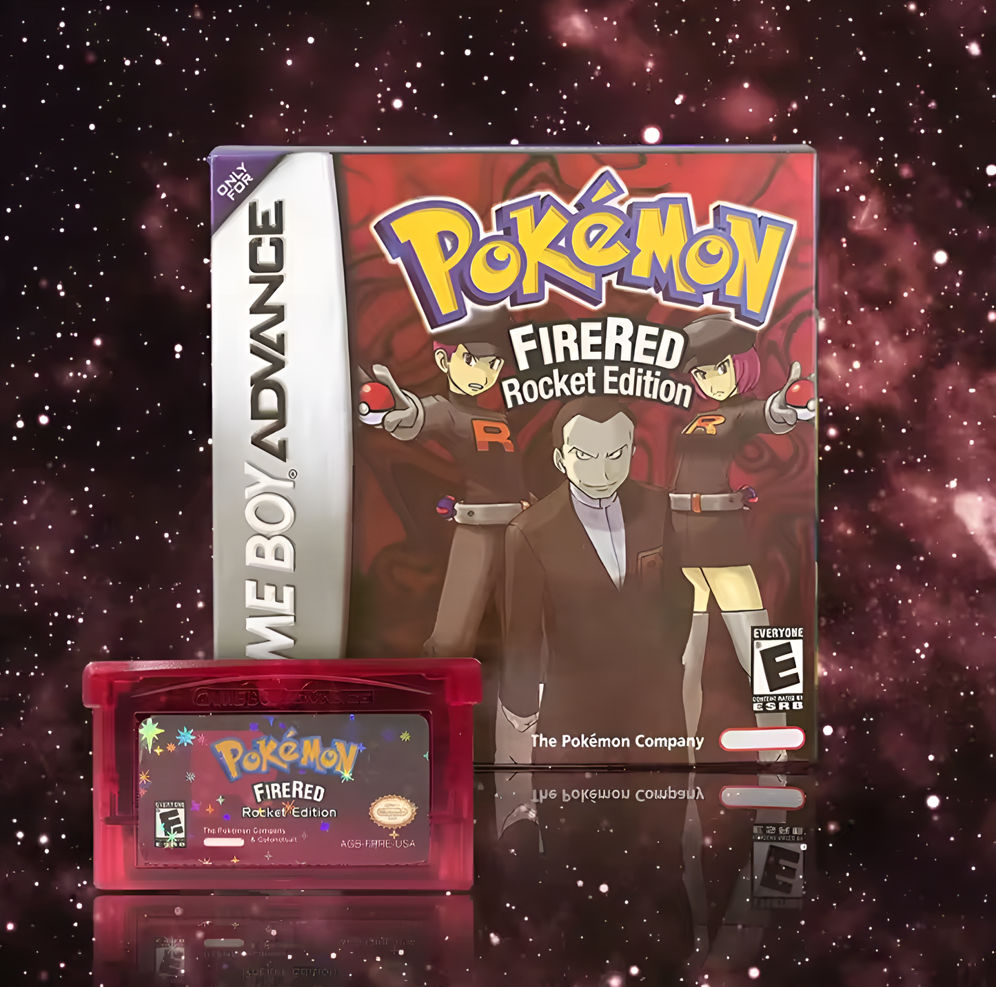(Limited Edition) Pokemon FireRed Rocket Edition GBA ROM Hack Cartridge With Box (RTC)