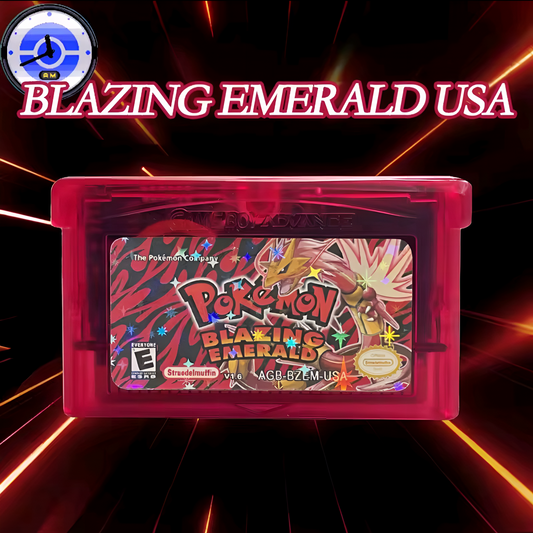 Pokemon Blazing Emerald With RTC (Limited Edition Holographic)