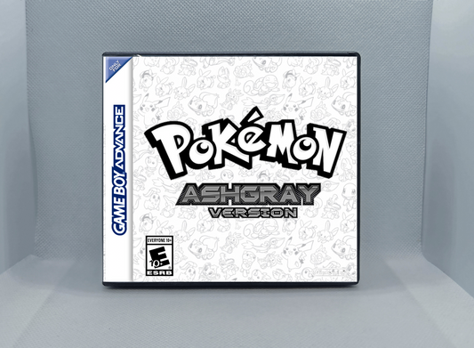 Pokemon Ash Gray GBA ROM Hack Cartridge (Case & RTC Option)