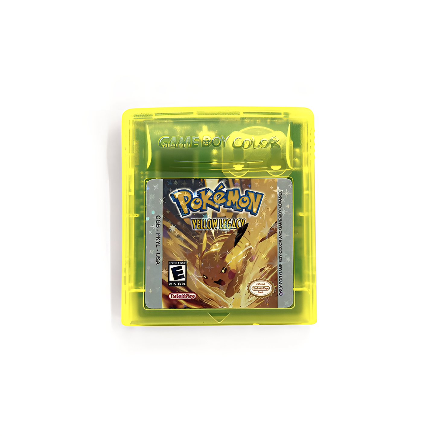 (Limited Edition) Pokemon Yellow Legacy GBC ROM Hack Cartridge With Box (Battery Save)