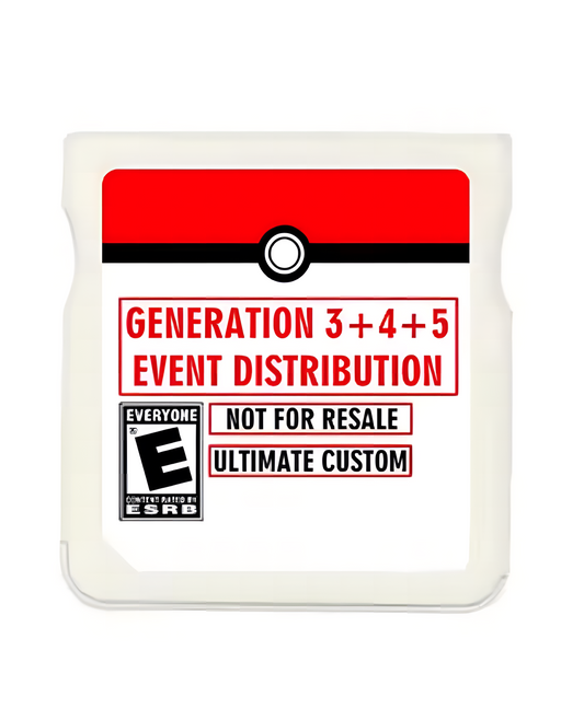 Pokemon Ultimate Event Distribution Cartridge gen 3-5