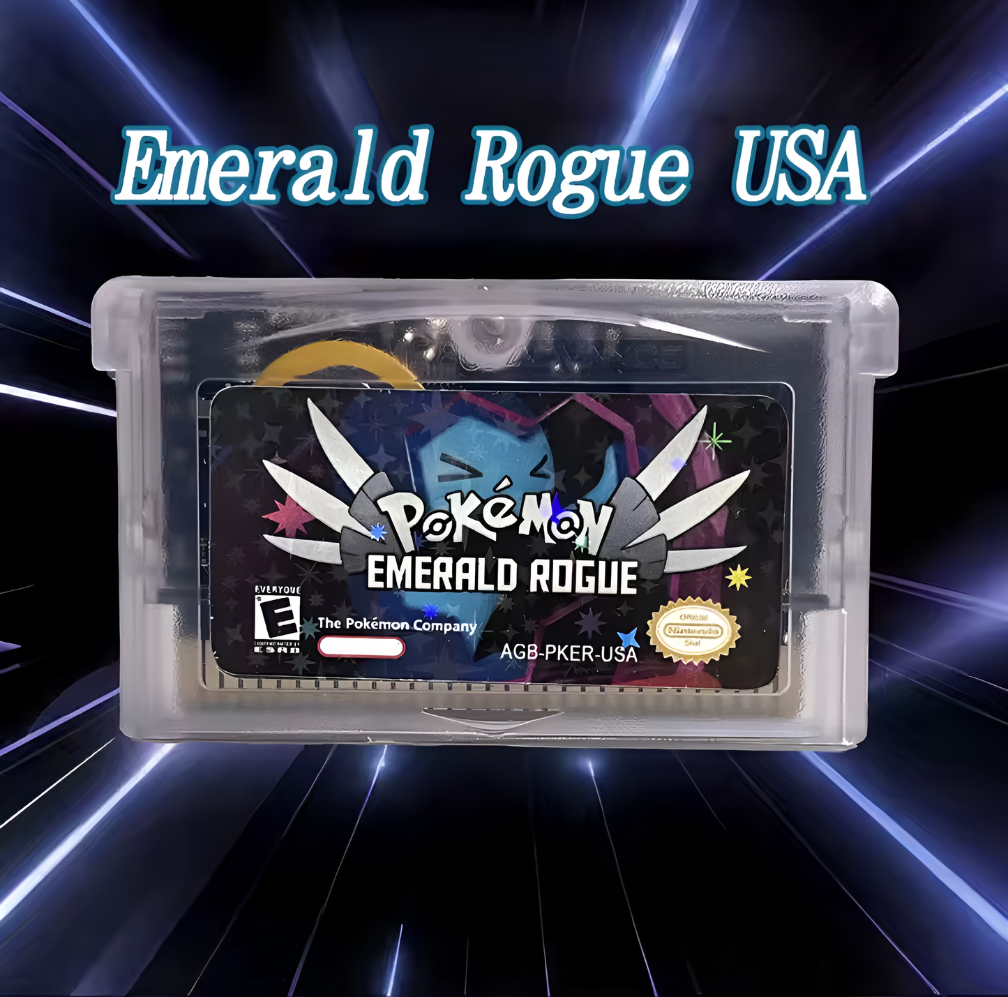 Pokemon Emerald Rogue With RTC (Limited Edition Holographic)