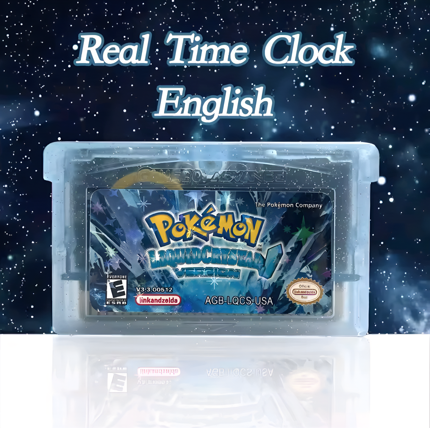 (Limited Edition) Pokemon Liquid Crystal GBA ROM Hack Cartridge With Box (RTC)
